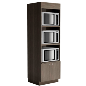 In-Line Free Standing Microwave Cabinet 3x