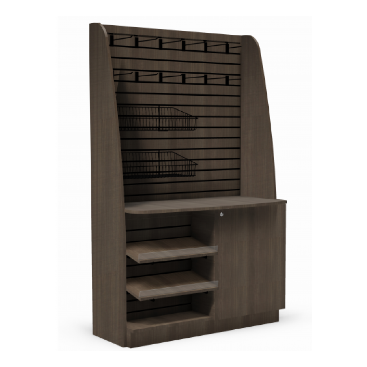 Free Standing Arched Sidewall Coffee Merchandiser