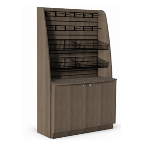 Free Standing Arched Sidewall Merchandiser Cabinet Base