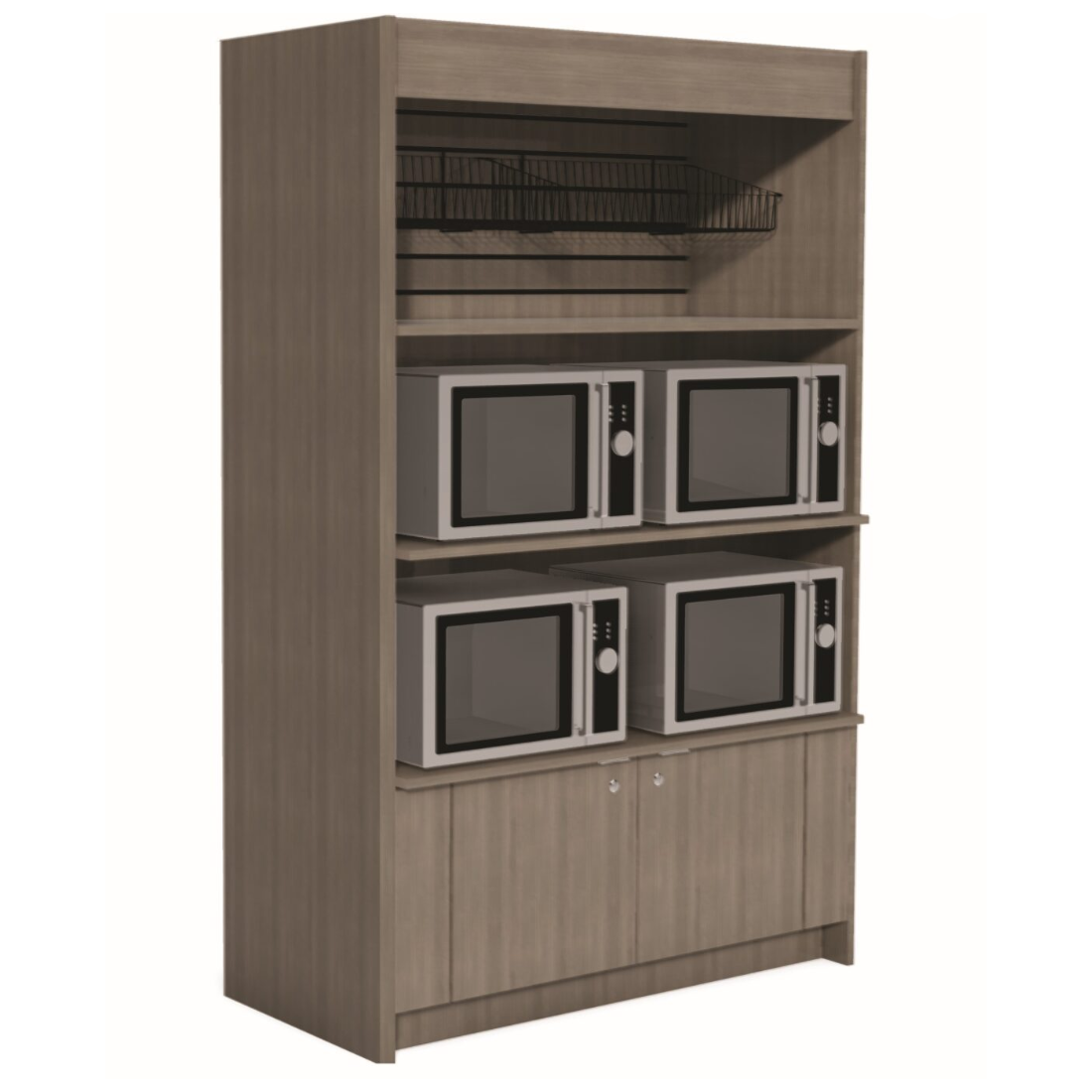 In-Line Free Standing Microwave Cabinet 4x