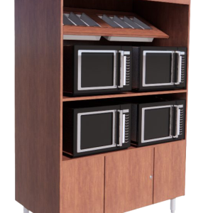 Condiment Stand Cabinet for 4 Microwaves