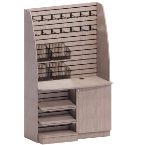 Free Standing Arched Sidewall Coffee Merchandiser