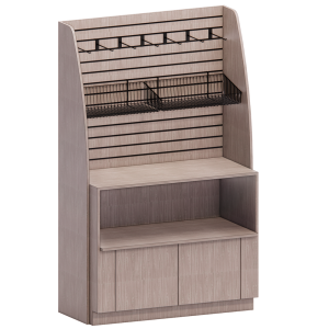 Free Standing Arched Sidewall Microwave Cabinet 4x