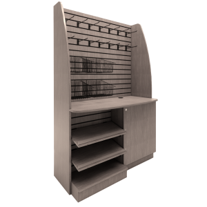 Free Standing Arched Sidewall Coffee Merchandiser