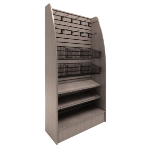 Free Standing Arched Sidewall Merchandiser