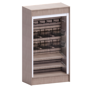 Merchandiser rolling gate