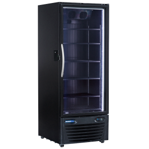 Single Glass Door Display Refrigerator Merchandiser, Full Height Door with Smartlock Display